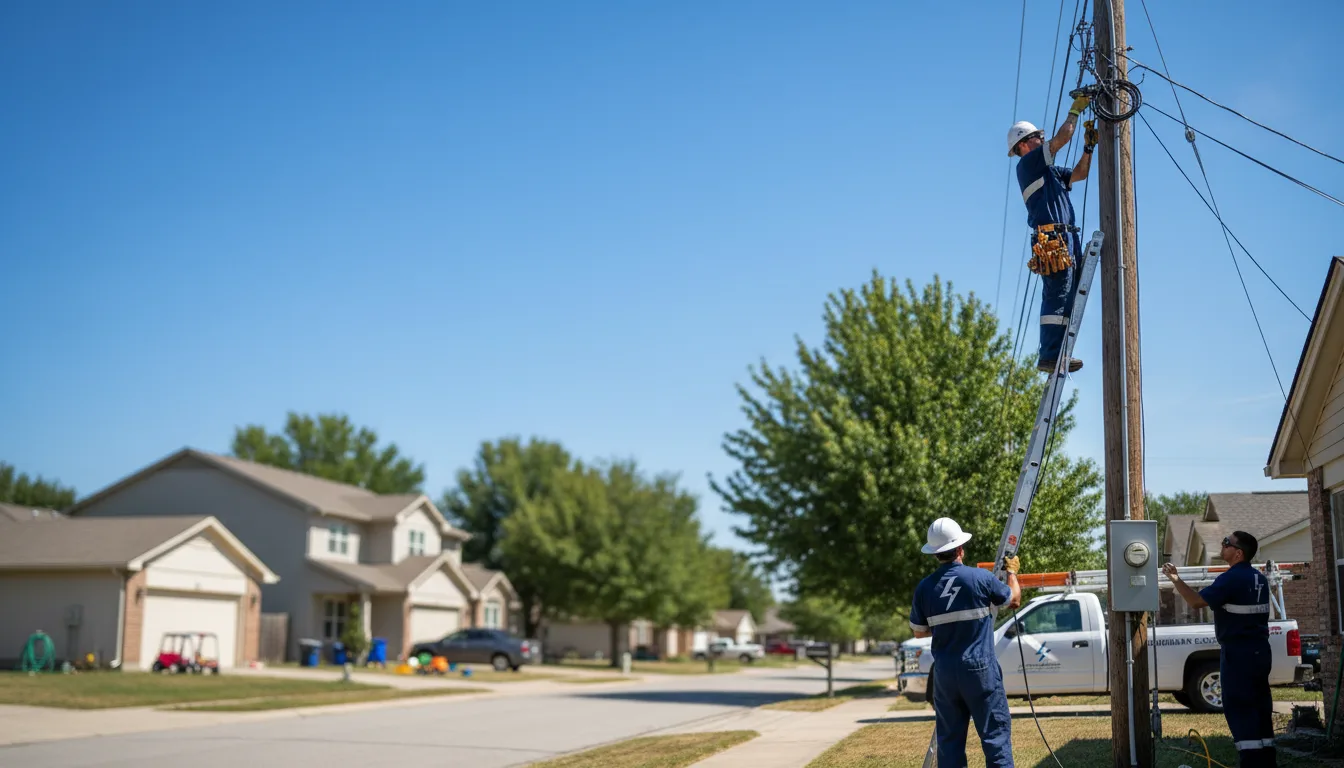 Residential electrician providing installation services in Danville, IA